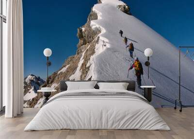 Climbing a mountain Wall mural