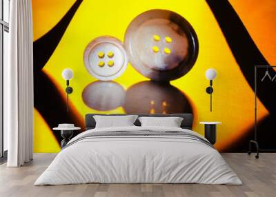 2 Buttons Wall mural