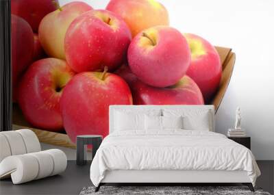 New Zealand apple on white background Wall mural