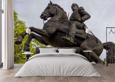 statue of Simon Bolivar Wall mural