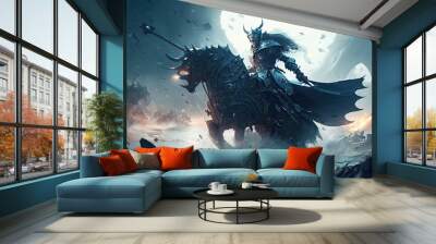 Illustration of a game character. Wall mural