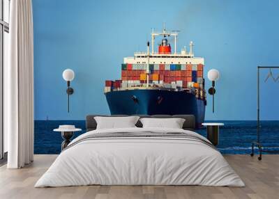 container ship Wall mural