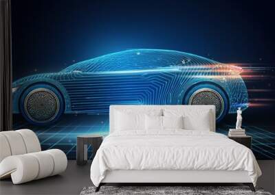 Automobile automotive technology auto car modern speed fast luxury vehicle Wall mural