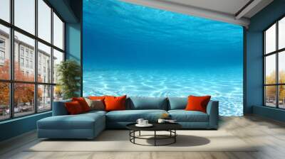 Underwater clear blue sea Wall mural