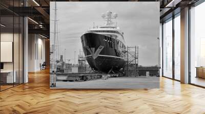 Chantier naval . Wall mural