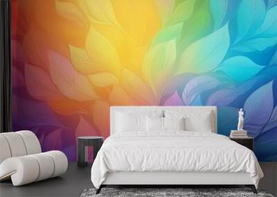 Colorful gradient light rainbow background blur colored abstract background with smooth colorful transition Wall mural