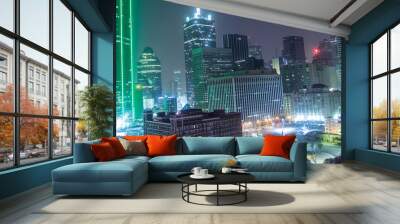 Early Morning over Dallas, Texas Wall mural