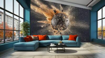 explosion of a planet Wall mural