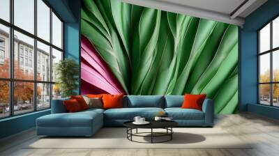 green texture with pink tints Wall mural