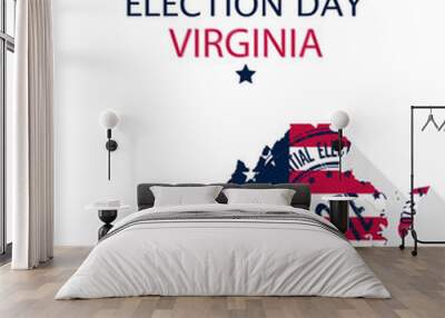 2020 Virginia vote card Wall mural