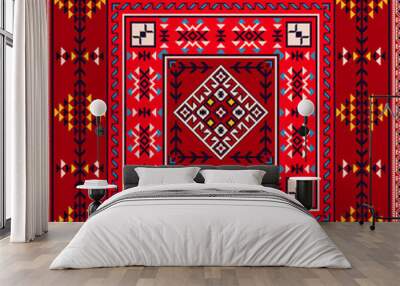 Georgian embroidery pattern 31 Wall mural