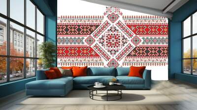 Romanian embroidery design element 6 Wall mural