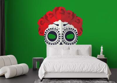 Tribal mask symbol Wall mural