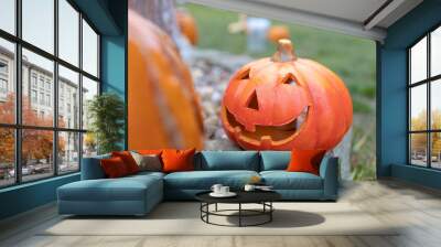 stilll life of Halloween decoration Wall mural