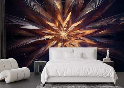 star creative design background fractal styles with color design of dreamy forms Wall mural