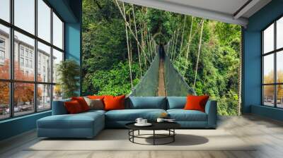 Canopy walkway at National Kinabalu Park, Taman Negara Kinabalu, in Sabah, Malaysia Wall mural