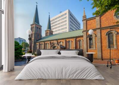 Our Lady of Lourdes Cathedral, Daegu, South Korea Wall mural