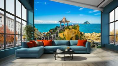 scenery of Keelung islet and Heping Island Park in taiwan Wall mural