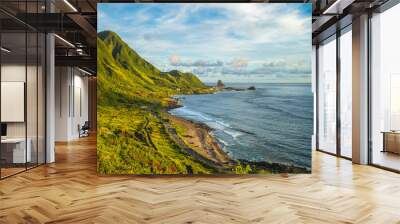 scenery of Lanyu, aka Orchid Island, at taitung, taiwan Wall mural