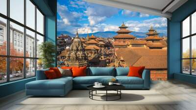 scenery of Patan Durbar Square at Kathmandu, Nepal Wall mural