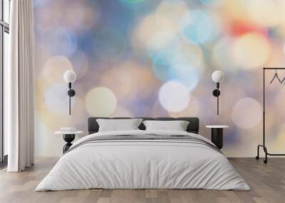 abstract christmas light, bokeh and vintage blurry light backgr Wall mural