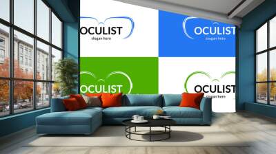 Abstract oculist logo Wall mural