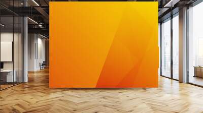 Abstract orange vector technology background, for design brochure, website, flyer. Geometric orange wallpaper for poster, certificate, presentation, landing page Wall mural