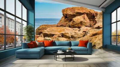 The Yallingup small coastal village is famous for its dramatic rocky seascapes, superb surf breaks, bright white sands and thriving art scene. Wall mural