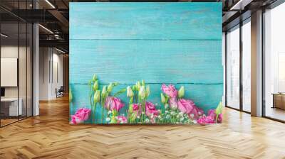 Festive floral background Wall mural