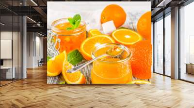 Homemade orange jam Wall mural