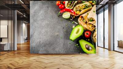 Mexican food concept. Cinco de Mayo food. Wall mural