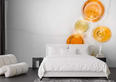 Trendy orange wine Wall mural