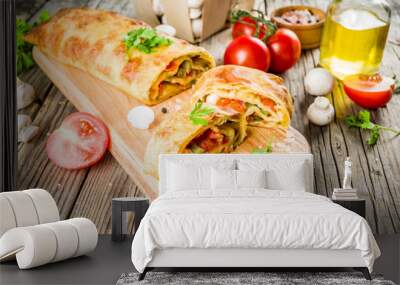 Vegetable savory strudel Wall mural