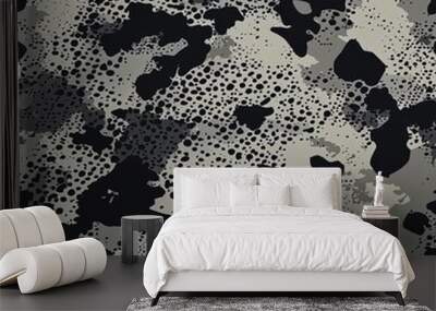 Grunge Hunting Camouflage Seamless Texture, Camo Pattern Wall mural