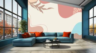 Abstract memphis geometric shape background Wall mural