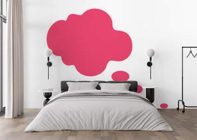 Cloud shape recolorable vector element Wall mural