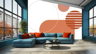 Geometric shape  recolorable vector element Wall mural