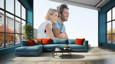 happy couple vision Wall mural