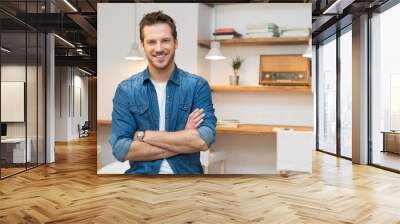 happy young man Wall mural