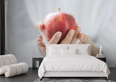 Healthy red apple Wall mural