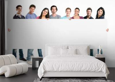 Large group display placard Wall mural