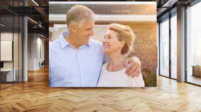 Senior couple in love Wall mural