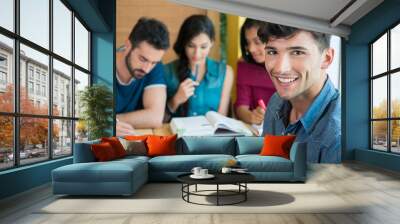 Smiling student looking at camera Wall mural