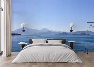 mountain and sea views, Fethiye in Mugla, Turkey Wall mural