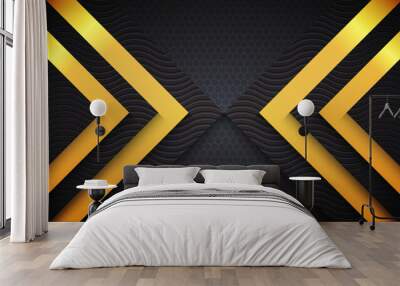 Modern abstract background black color Wall mural