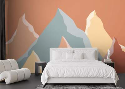 modern abstract grey and brown colorful background Wall mural