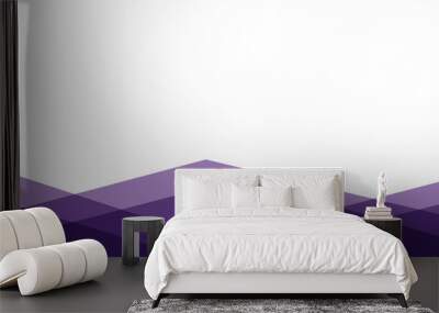 simple purple background . flat geometric gradation style  Wall mural