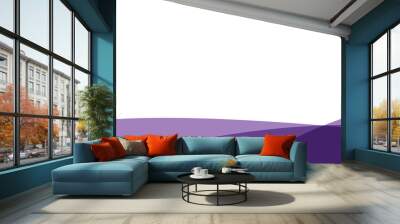 simple purple background . flat purple gradation . wavy background Wall mural