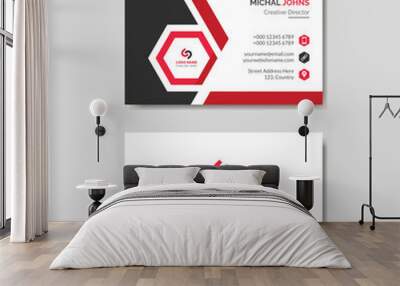 creative business card template Wall mural