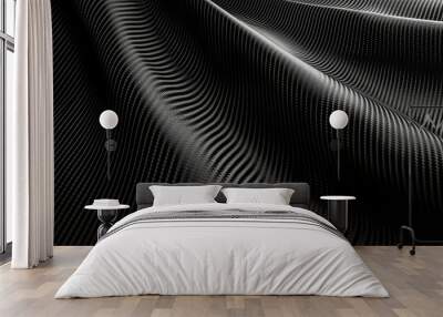  digitally a realistic carbon fiber texture background using popular graphic  software Wall mural